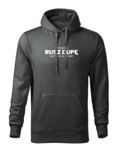 rusz dupę motywacja bluza grafitowa
